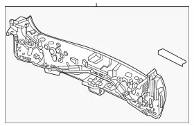 65750-tya-a00zz Acura Genuine Cr Mbr Rear Floor
