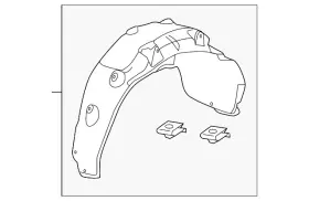 74551-tz5-a00 Acura Genuine Wheelhouse Liner