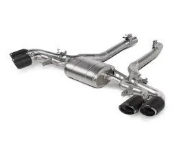 Akrapovic S-bm/t/35h Slip-on Line Ti Exhaust With Carbon Fiber Tips For Bmw X5m/x6m 24