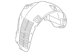 420-810-171-g Audi Genuine Wheelhouse Liner