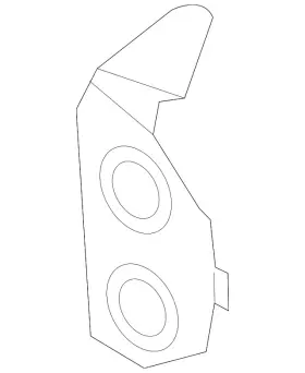 Audi 427-809-465-a Genuine Front Mount Bracket