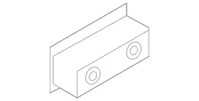 Audi 427-810-529 Genuine Lower Quarter Panel Retainer Bracket