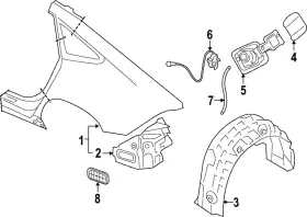 4k8-810-171-g Audi Genuine Wheelhouse Liner