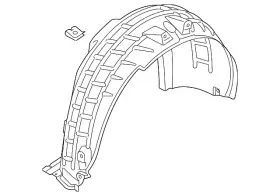 4ke-810-172-c Audi Genuine Wheelhouse Liner