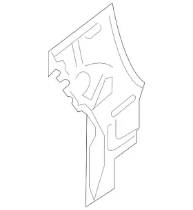 83a-809-650 Audi Genuine Filler Plate