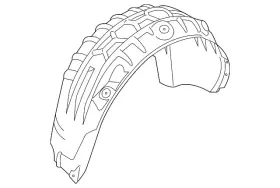 83a-810-172-f Audi Genuine Quarter Panel Splash Shield