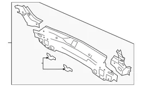 83a-813-331-b Audi Genuine Rear Body Panel