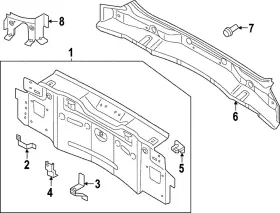 89a-813-301-a Audi Genuine Rear Body Panel