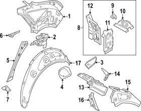 89e-813-331-a Audi Genuine Reinforced Assembly