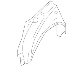 8e0-810-171-b Audi Genuine Wheelhouse Liner