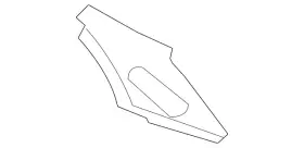 8j0-810-258-f Audi Genuine Filler Panel