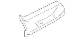 8w6-809-424 Audi Genuine Filler Plate