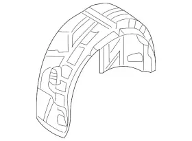 8w6-810-172-e Audi Genuine Splash Shield