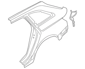 8w9-809-837-a Audi Genuine Quarter Panel