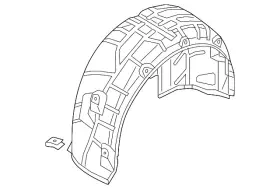8w9-810-171 Audi Genuine Wheelhouse Liner