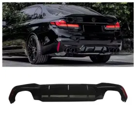 Ni-g30-rl1-gb Autodepots Gloss Black Abs For 2017-2023 Bmw G30 G31 M Sport Rear Bumper Diffuser Lip