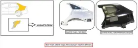 160.be1s06 Bentley Fly Spur 2006 Quarter Panel 3757456