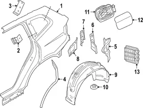 41-00-7-955-006 Bmw Genuine Tail Lamp Pocket