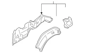 41-21-7-347-043 Bmw Genuine Inner Panel Assembly