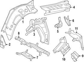 41-21-9-625-577 Bmw Genuine Closure Panel