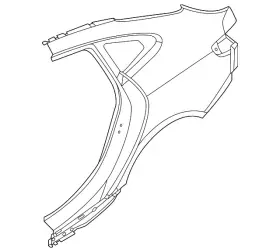 Bmw 41-30-5-a65-db1 Genuine Quarter Panel