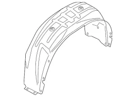 Bmw 51-71-7-333-528 Genuine Wheelhouse Liner