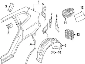 51-71-7-478-758 Bmw Genuine Wheelhouse Liner