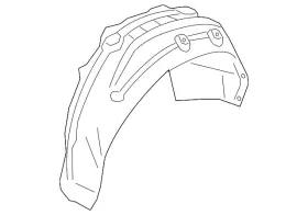 51-71-8-085-259 Bmw Genuine 2016-2021 M2 - Cover Wheel Housing Rear L 517181
