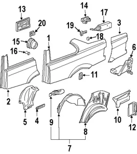 51-71-8-130-072 Bmw Genuine Trim Panel
