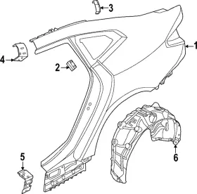 51-71-9-448-017 Bmw Genuine Wheelhouse Liner