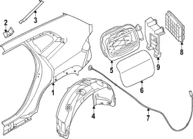 51-71-9-451-740 Bmw Genuine Wheelhouse Liner