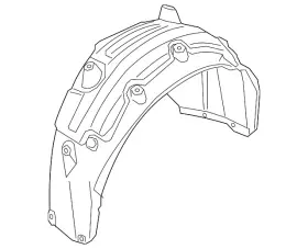 Bmw 51-71-9-498-284 Genuine Splash Shield