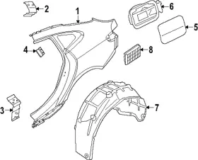 51-71-9-629-838 Bmw Genuine Wheelhouse Liner