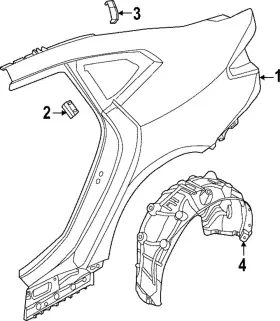 51-75-8-738-050 Bmw Genuine 2022-2024 - Wheelhouse Liner
