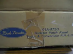 01a-872 Bob Drake 01a-872/3 Quarter Panel Rust Repair 1937 1938 1939 1940 Ford Convertible/tudor Sedan