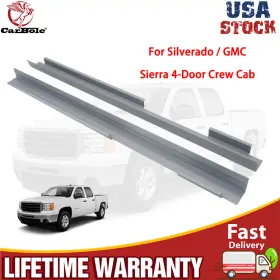 Cl902-006 Carbole Outer Rocker Panel Pair Lh&rh For 2007-13 Silverado / Gmc Sierra 4-door Crew Cab