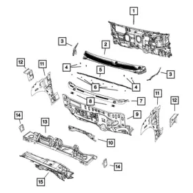 68144141ab Chrysler Oe For Pacifica 2017-2024 Rear Liftgate Glass