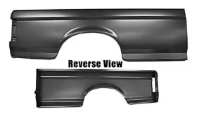 3267h Dynacorn Outer Bedside Assembly Rh 1987-98 Ford Truck Black L/bed Styleside