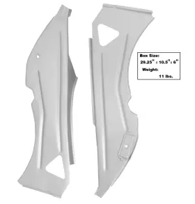 3644hwt Dynacorn 1967 1968 Mustang Quarter Panel Inner Structure Brace Convertible Pair Rh Lh