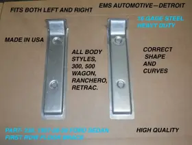 238pr Ems Automotive 1957 1958 1959 Ford Sedan First Row Floor Brace #238 Pr. Left /right Set