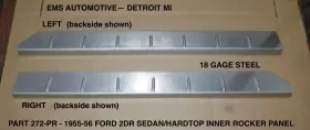 272pr Ems Automotive 1955 1956 Ford Sedan Hardtop Inner Rocker Panels #272pr Left Right Set