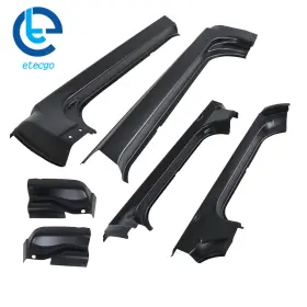 965563 Etecgo Side Body Rocker Panels With Cab Corners 4pcs Parts For Ford F150 Crew 09-14