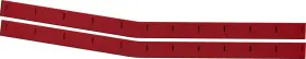 021-400-r Fivestar Wear Strip - Md3 Molded Plastic Red Chevy Monte Carlo 1988 Pair