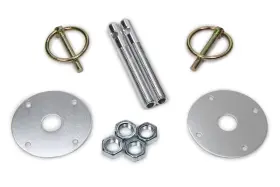 10001-34033 Fivestar Hood Pin Kit 3/8in Alum Silver 2-pack