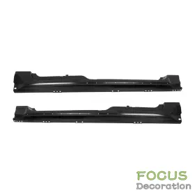 Fd1851648dn Focus-decoration For 2009-2014 Ford F150 Pickup Truck Super/extended Cab Rocker Panel Black Steel