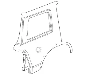 1l2z-7827841-ca Ford Genuine Quarter Panel