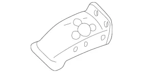 1w6z-76104a70-aa Ford Genuine Reinforced Bracket