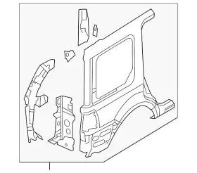 5l1z-7841017-da Ford Genuine Repair Kit