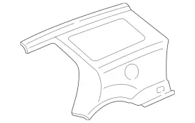 5s4z-7427840-aa Ford Genuine Quarter Panel