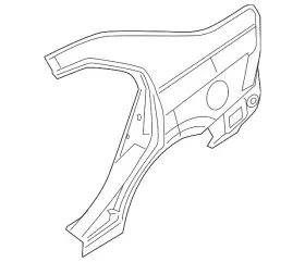 6h6z-5427841-a Ford Genuine Quarter Panel